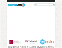 Tablet Screenshot of leadershippulse.com